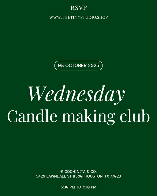 Wednesday candle making club